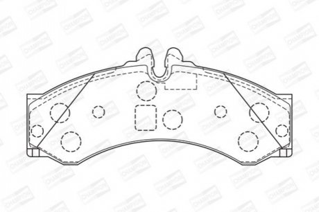 573731CH CHAMPION Колодки тормозные дисковые передні/задні MB Sprinter, VW LT (573731CH) CHAMPIO