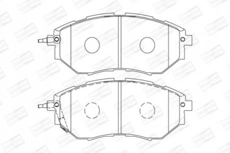 572638CH CHAMPION Колодки тормозные дисковые передні SUBARU Outback (BR) (09-) (572638CH) CHAMPIO