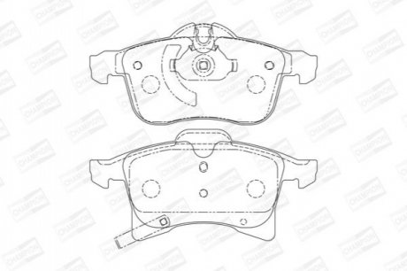 573153CH CHAMPION Колодки тормозные дисковые передние OPEL Astra, Corsa (B), Meriva (573153CH) CHA