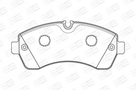 573726CH CHAMPION Колодки тормозные дисковые передні Sprinter/ VW Crafter 5T (06-) (573726CH) CHA