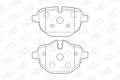 573352CH CHAMPION Колодки тормозные дисковые задние BMW 5 (F10) / Z4 (E89) 3.5 (09-) (573352CH) CH