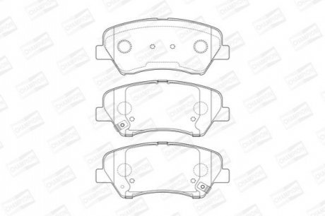 573406CH CHAMPION Колодки тормозные дисковые передние Hyundai i 30 Series/ Kia Ceed, Proceed (11-)