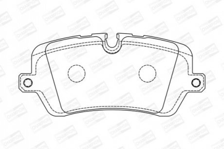 573439CH CHAMPION Колодки тормозные дисковые задние Ranger Rover 3.0, 3.0 TD, 4.4, 5.0, 5.0 Superc