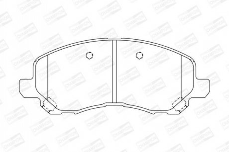 573278CH CHAMPION Колодки тормозные дисковые передні MITSUBISHI Galant, Lancer, Space Runner (573