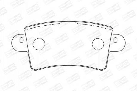 573055CH CHAMPION Колодки тормозные дисковые задні OPEL Movano RENAULT Master (573055CH) CHAMPION