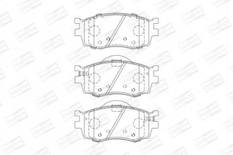 572593CH CHAMPION Колодки тормозные дисковые передні Hyundai Accent/Kia Rio II (572593CH) CHAMPIO