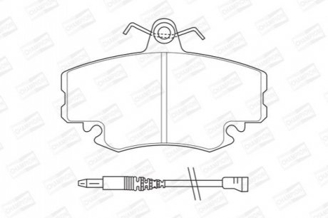 571526CH CHAMPION Колодки тормозные дисковые передні PEUGEOT 205, 309, RENAULT Clio, Clio II, Esp