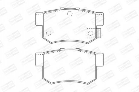 572138CH CHAMPION Колодки тормозные дисковые задние HONDA Accord, Accord Aerodeck, Accord Coupe, L