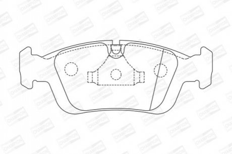 571959CH CHAMPION Колодки тормозные дисковые передні BMW 318i, 320i, 323i, 325i, 328i (571959CH)