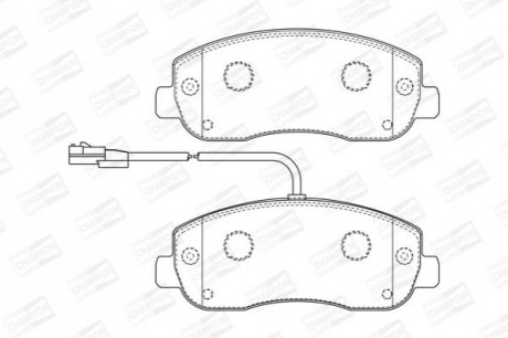 573357CH CHAMPION Колодки тормозные дисковые передні RN Master IV / Opel Movano (10-) (573357CH)