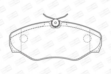 573058CH CHAMPION Колодки тормозные дисковые передние NISSAN Primastar OPEL Vivaro RENAULT Trafic