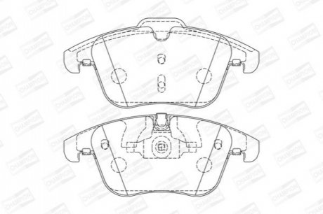 573336CH CHAMPION Колодки тормозные дисковые передние JAGUAR XK, S-Type, XJ8 (573336CH) CHAMPION