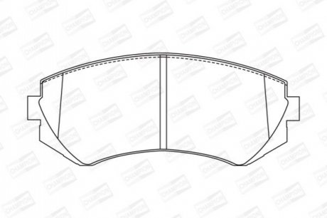 572541CH CHAMPION Колодки тормозные дисковые передние/задние NISSAN Almera (572541CH) CHAMPION