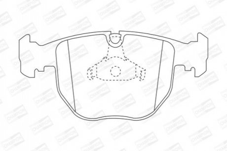 571873CH CHAMPION Колодки тормозные дисковые передні BMW 540i, 740i, X5 (571873CH) CHAMPION