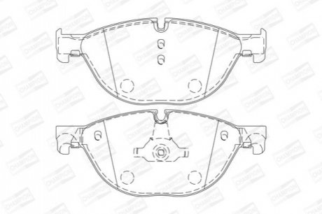 573292CH CHAMPION Колодки тормозные дисковые передні BMW 7 serie (08-) (573292CH) CHAMPION