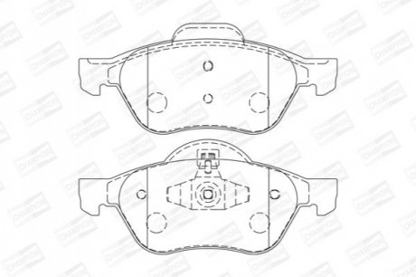 573244CH CHAMPION Колодки тормозные дисковые передние RENAULT Megane II (573244CH) CHAMPION