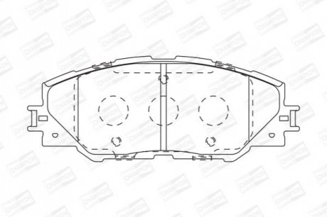 572569CH CHAMPION Колодки тормозные дисковые передние TOYOTA Rav 4 III (572569CH) CHAMPION