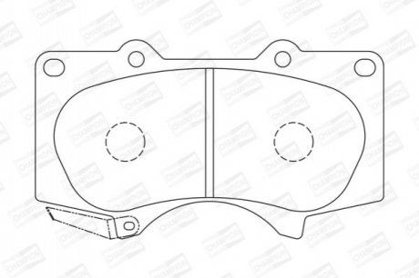 572515CH CHAMPION Колодки тормозные дисковые передні LEXUS GX (_J12_) (572515CH) CHAMPION