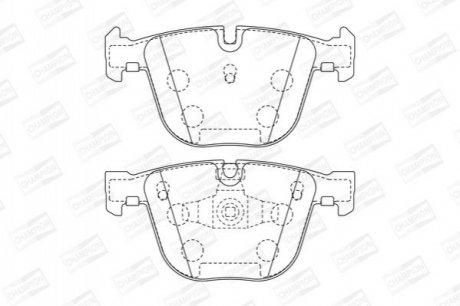 573271CH CHAMPION Колодки тормозные дисковые задні BMW 7 serie (08-) (573271CH) CHAMPION