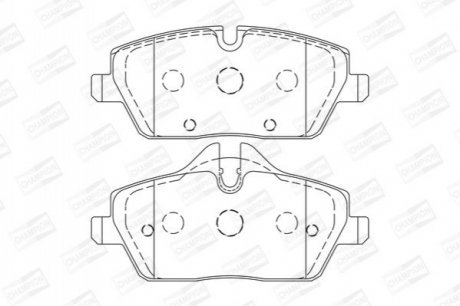 573733CH CHAMPION Колодки тормозные дисковые передні MINI MINI (F55) (573733CH) CHAMPION