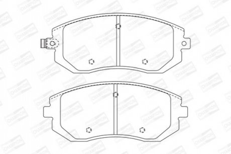 572550CH CHAMPION Колодки тормозные дисковые передние SUBARU Forester (572550CH) CHAMPION