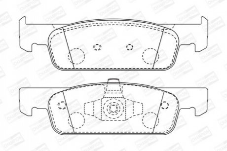 573422CH CHAMPION Колодки тормозные дисковые передние DACIA LOGAN II (573422CH) CHAMPION