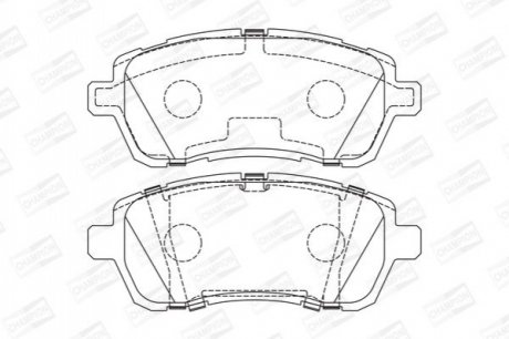 573747CH CHAMPION Колодки тормозные дисковые передні FORD Fiesta VI (573747CH) CHAMPION