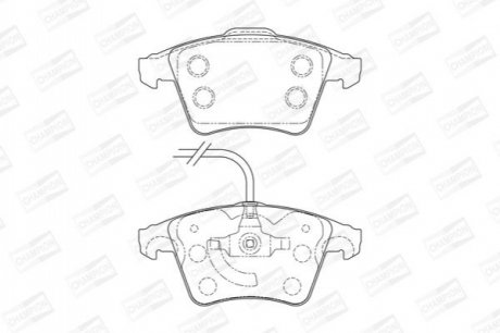 573159CH CHAMPION Колодки тормозные дисковые передні VW Transporter (573159CH) CHAMPION