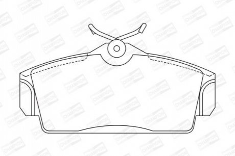 572422CH CHAMPION Колодки тормозные дисковые передні NISSAN Primera (572422CH) CHAMPION