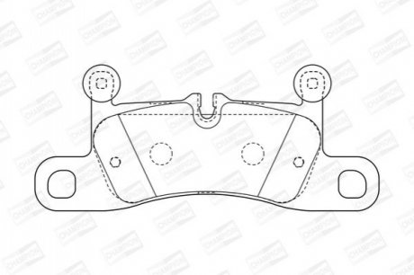 573395CH CHAMPION Колодки тормозные дисковые задние PORSCHE CAYENNE (573395CH) CHAMPION