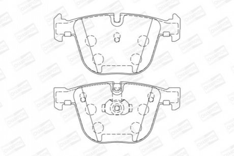 571991CH CHAMPION Колодки тормозные дисковые задние BMW 740D, 745i (571991CH) CHAMPION