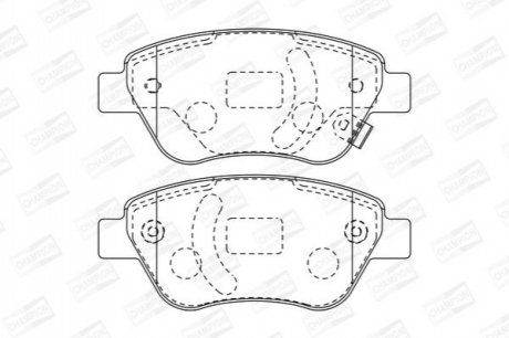 573204CH CHAMPION Колодки тормозные дисковые передні OPEL Corsa D (573204CH) CHAMPION