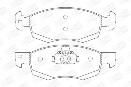 573295CH CHAMPION Колодки тормозные дисковые передние DACIA Logan (573295CH) CHAMPION