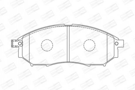 572575CH CHAMPION Колодки тормозные дисковые передні INFINITI EX (572575CH) CHAMPION