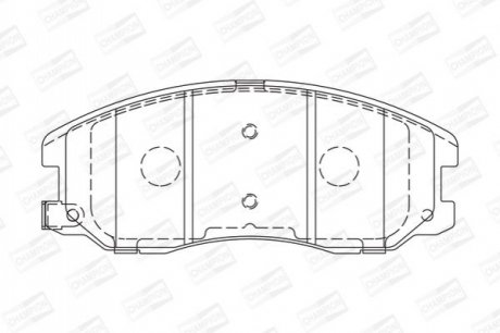 572570CH CHAMPION Колодки тормозные дисковые передние OPEL Antara (572570CH) CHAMPION