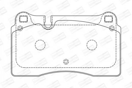 573296CH CHAMPION Колодки тормозные дисковые передние VW Touareg (573296CH) CHAMPION