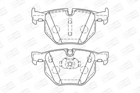 573744CH CHAMPION Колодки тормозные дисковые задні BMW X5 (E70) (573744CH) CHAMPION