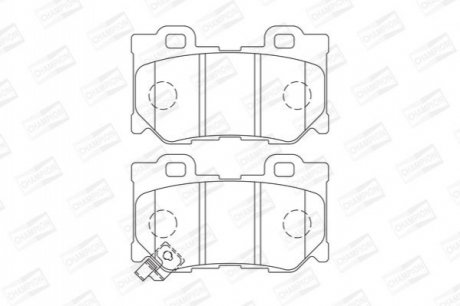 572659CH CHAMPION Колодки тормозные дисковые задні INFINITI FX (572659CH) CHAMPION