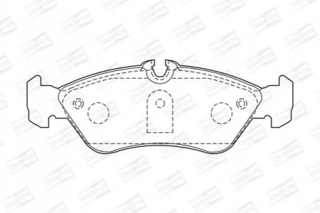 573191CH CHAMPION Колодки тормозные дисковые задні MB Sprinter (573191CH) CHAMPION
