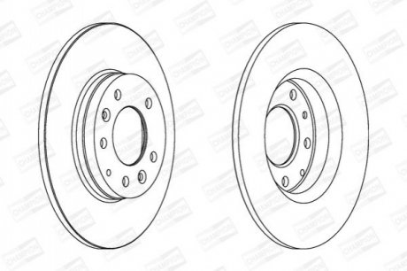 562416CH CHAMPION Диск тормозной задний (ціна за 2шт.) Mazda 6 (562416CH) CHAMPION