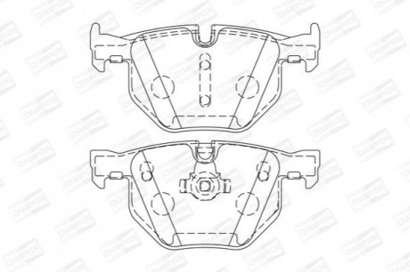 573224CH CHAMPION Колодки гальмівні дискові задні BMW 5 (573224CH) CHAMPION