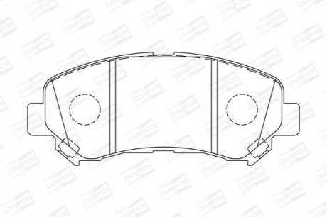 573379CH CHAMPION Колодки тормозные дисковые передні Nissan Qashqai all models (07-) (573379CH) C