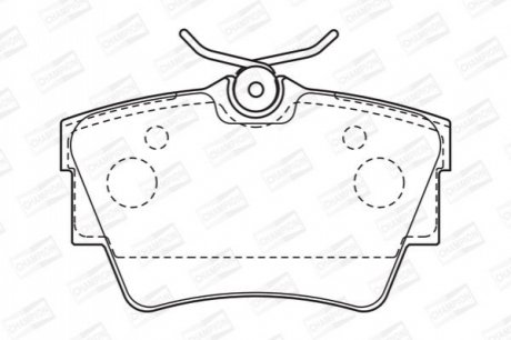 573059CH CHAMPION Колодки тормозные дисковые задние NISSAN Primastar OPEL Vivaro RENAULT Trafic (5