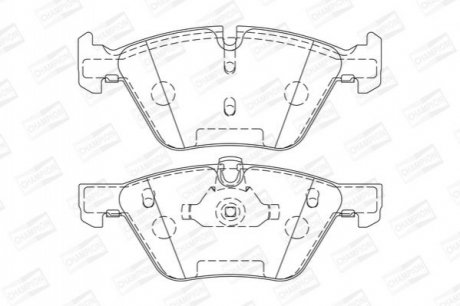 573151CH CHAMPION Колодки тормозные дисковые передние BMW Sries 3 ( E90 ) 01/05-, Sries 5 ( E60 )