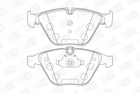 573181CH CHAMPION Колодки тормозные дисковые передні BMW 3 (E90, E92, E93) (573181CH) CHAMPION