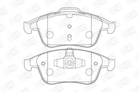 573243CH CHAMPION Колодки тормозные дисковые передние RENAULT Laguna III (573243CH) CHAMPION