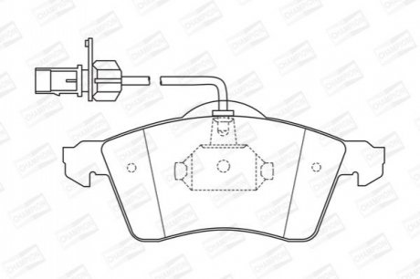 573106CH CHAMPION Колодки тормозные дисковые передние VW Transporter T4 (573106CH) CHAMPION