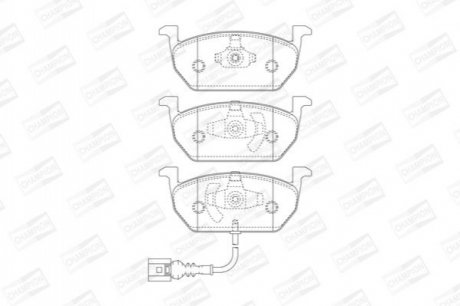 573606CH CHAMPION Колодки тормозные дисковые передні SEAT LEON (5F1) (573606CH) CHAMPION