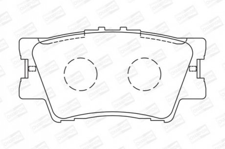 572595CH CHAMPION Колодки тормозные дисковые задние TOYOTA Rav 4 III (572595CH) CHAMPION