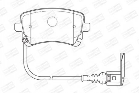 573220CH CHAMPION Колодки тормозные дисковые задние VW Transporter (573220CH) CHAMPION